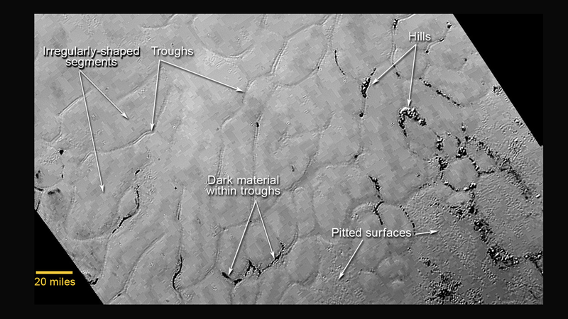 Illustration for article titled Here's the Science so far on Pluto's Icy Mountains and Bumpy Plains